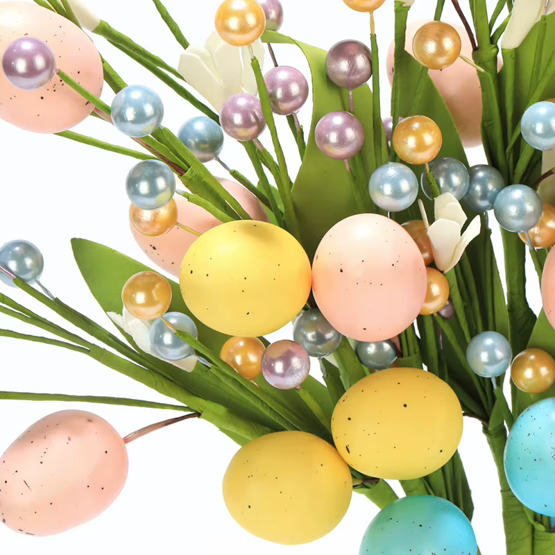 Bouquet de fleurs d'œuf de pâques 2025