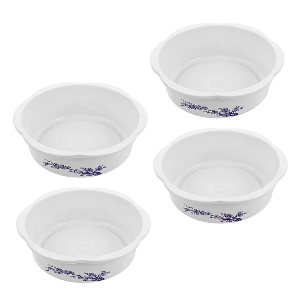 Lot de 4 pots de fleurs hydroponiques décoratifs ronds pour plantes aquatiques