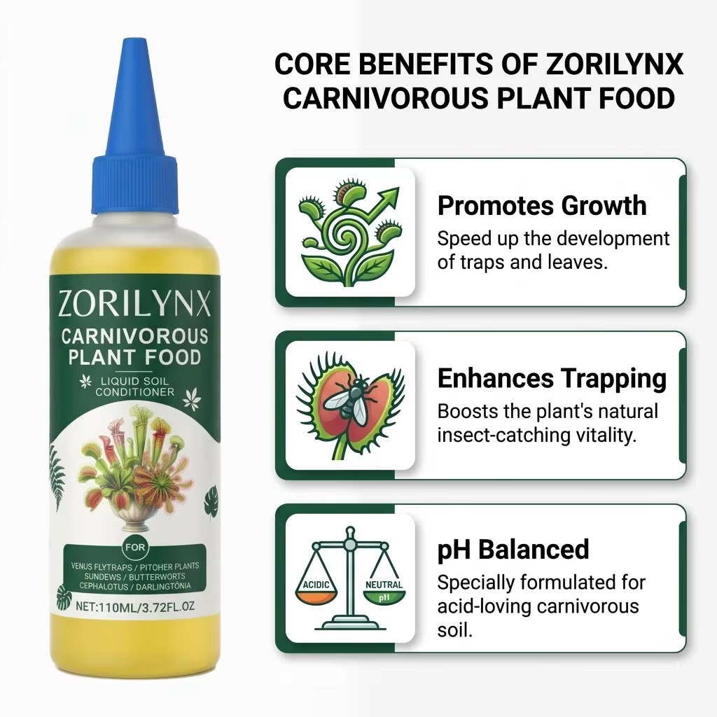 Engrais liquide et conditionneur de sol pour plantes carnivores 110 ml