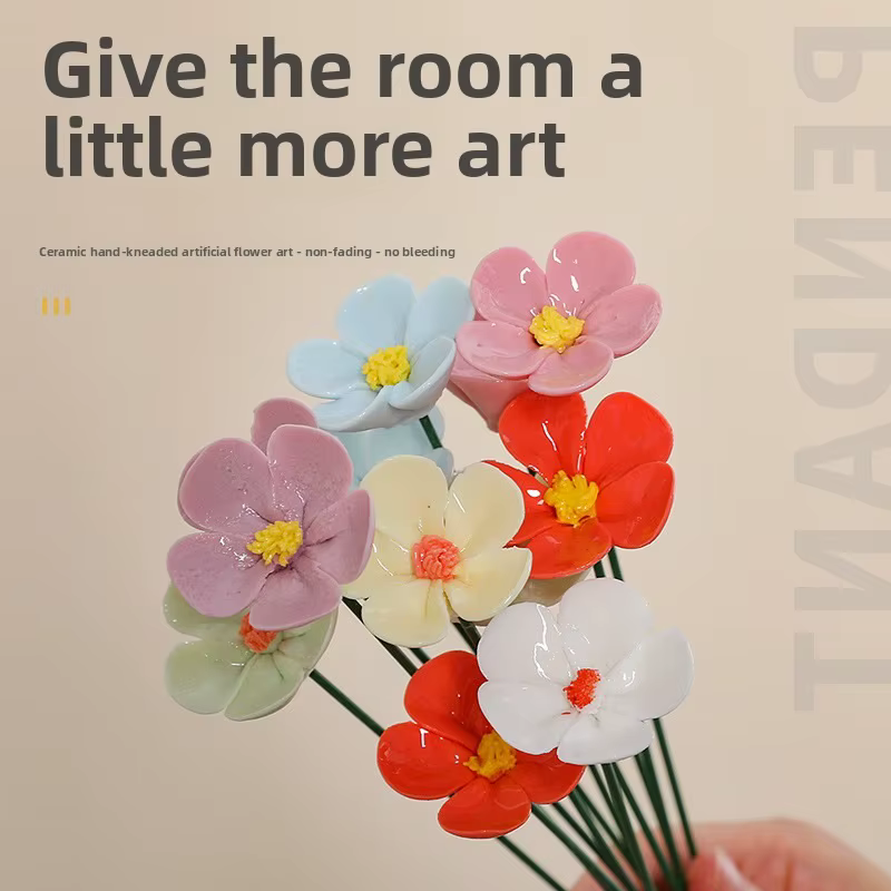 Petite fleur en céramique de Jingdezhen