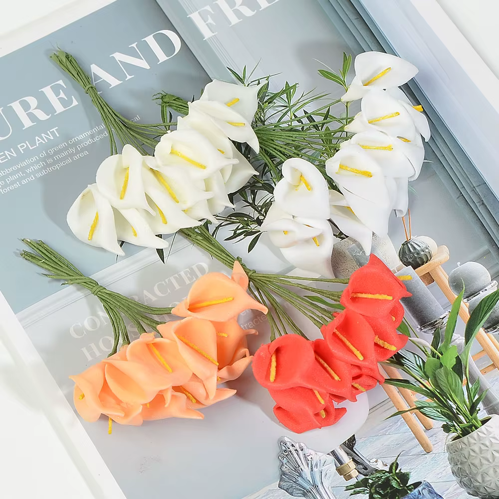 Mini fleurs artificielles en mousse PE