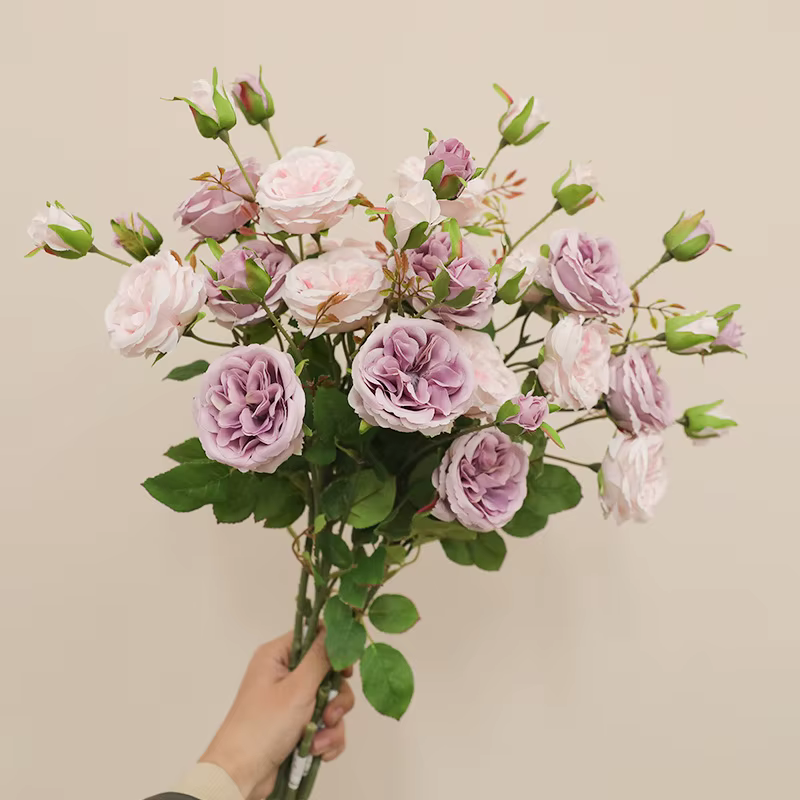 Fausses roses écologiques à longue tige