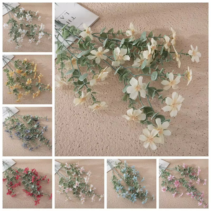 Fleurs de soie pour bouquet de mariée de mariage