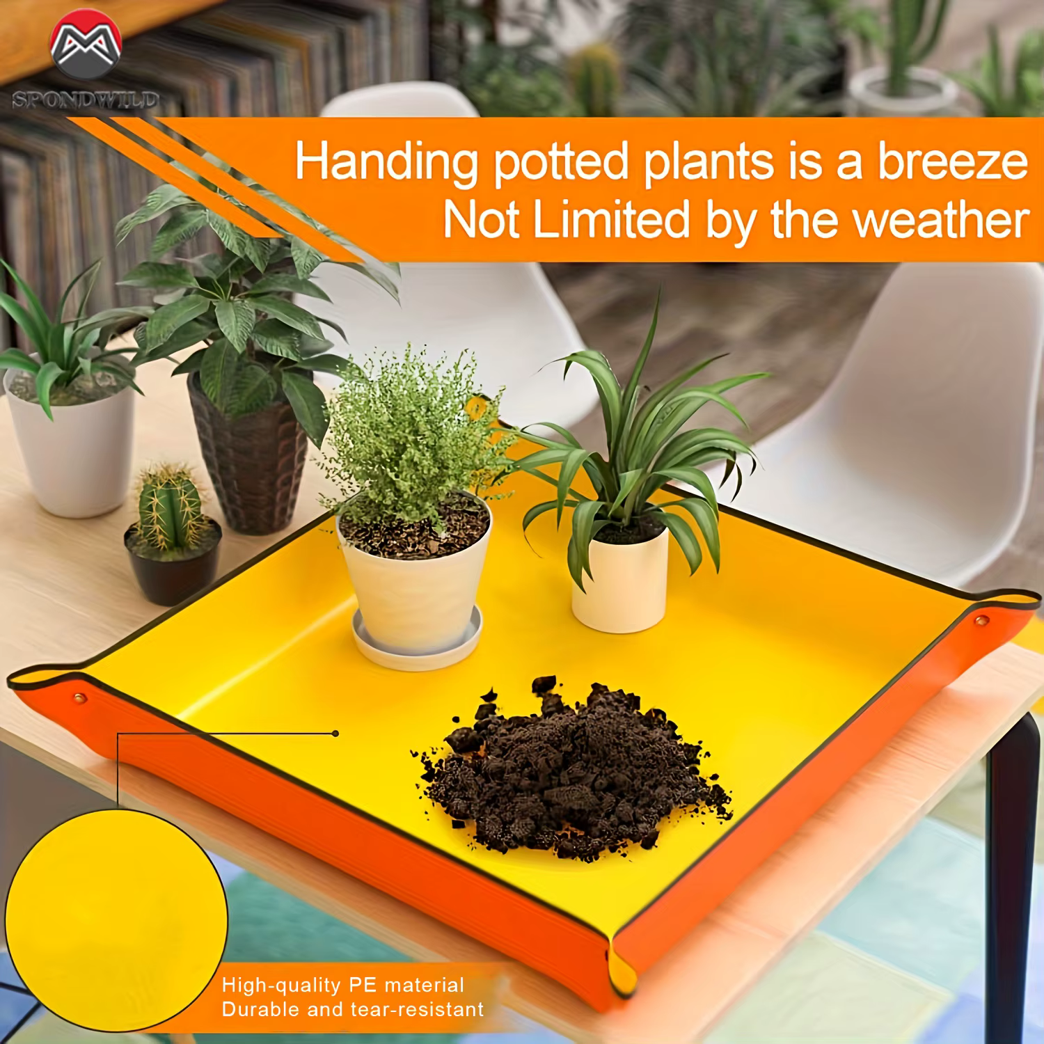 Tapis de plantation pliable pour jardinage