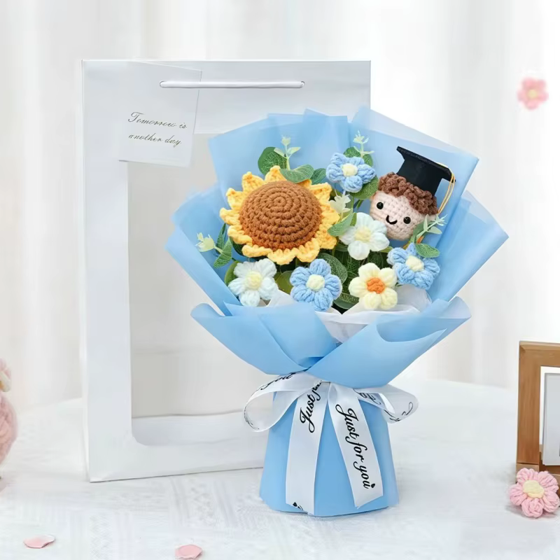 Fleurs au crochet faites à la main