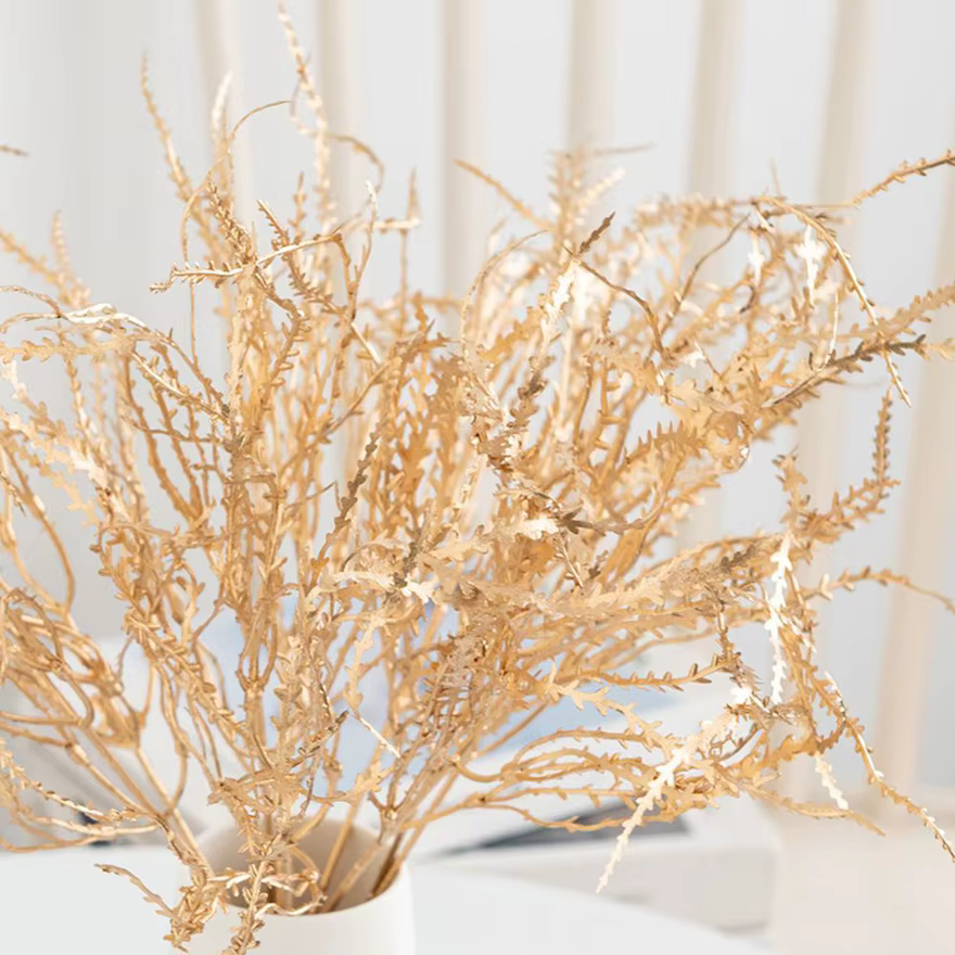 Plante artificielle D'or Coral Herbe Partie Maison vase Cour Extérieure Jardin nouvel an De Mariage mariée bouquet bricolage cadeau Décor Mur