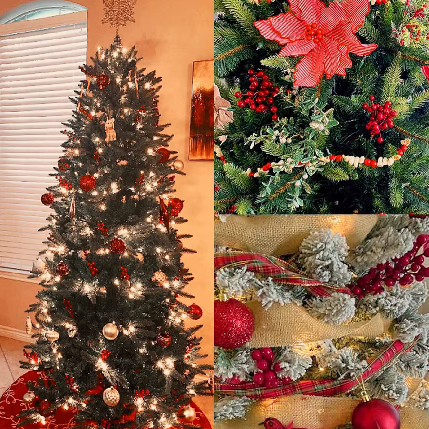 Plante artificielle Houx Petit Fruit Rouge Vente Chaude Nouvel An arbre De Noël Accueil festival fête jardin Décor De Mariage Bricolage cadeau boîte