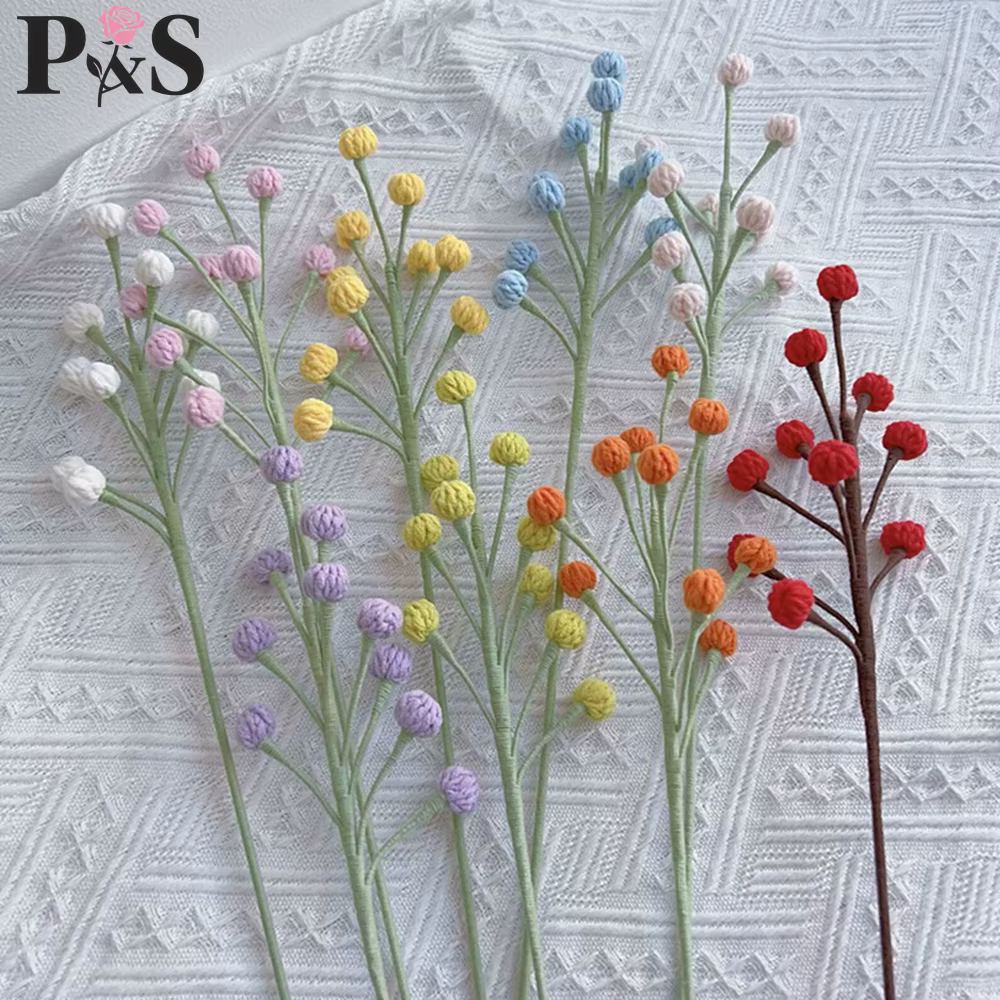 Snowberry – fleur au Crochet faite à la main