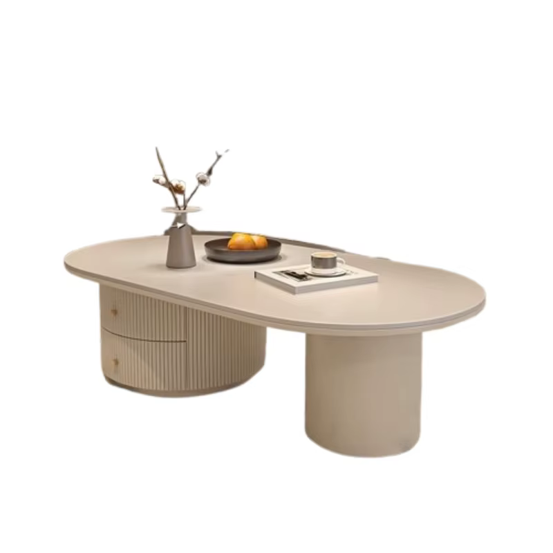Tiroir blanc Table basse fleur Design luxe salon Table basse bureau bas Mesas De Centro Para Sala accessoires pour la maison