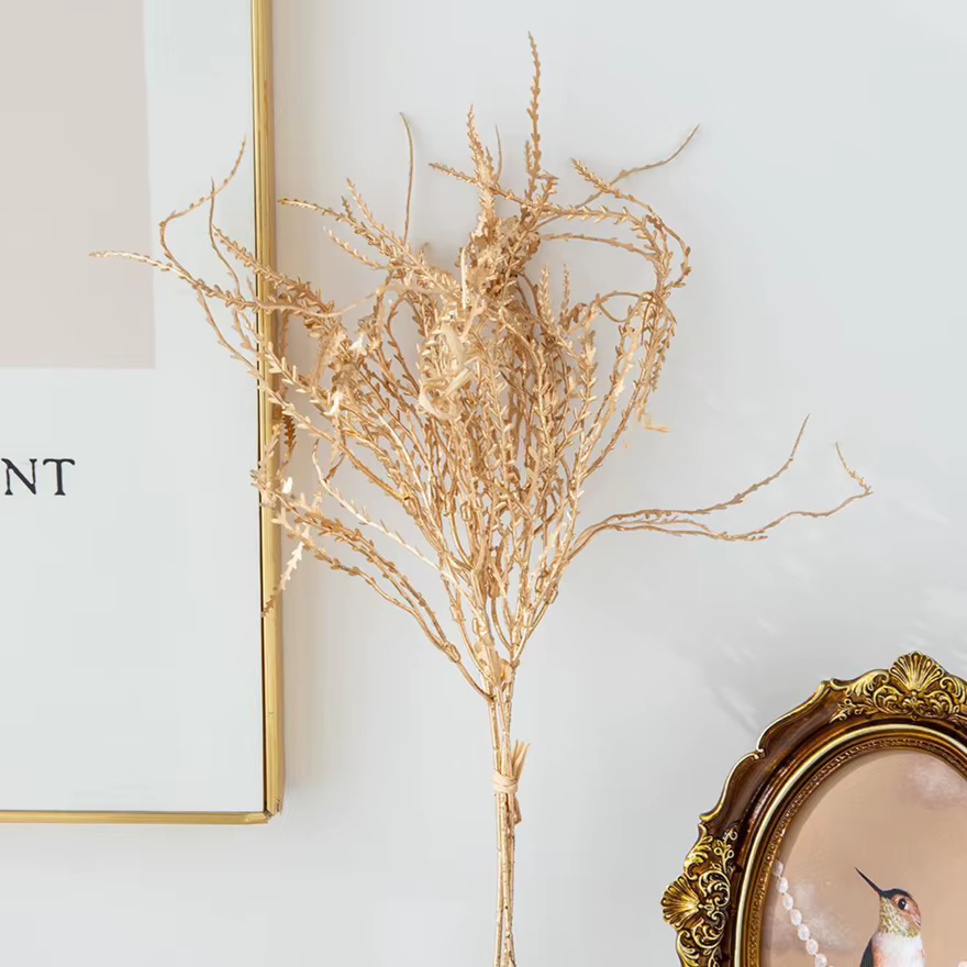 Plante artificielle D'or Coral Herbe Partie Maison vase Cour Extérieure Jardin nouvel an De Mariage mariée bouquet bricolage cadeau Décor Mur