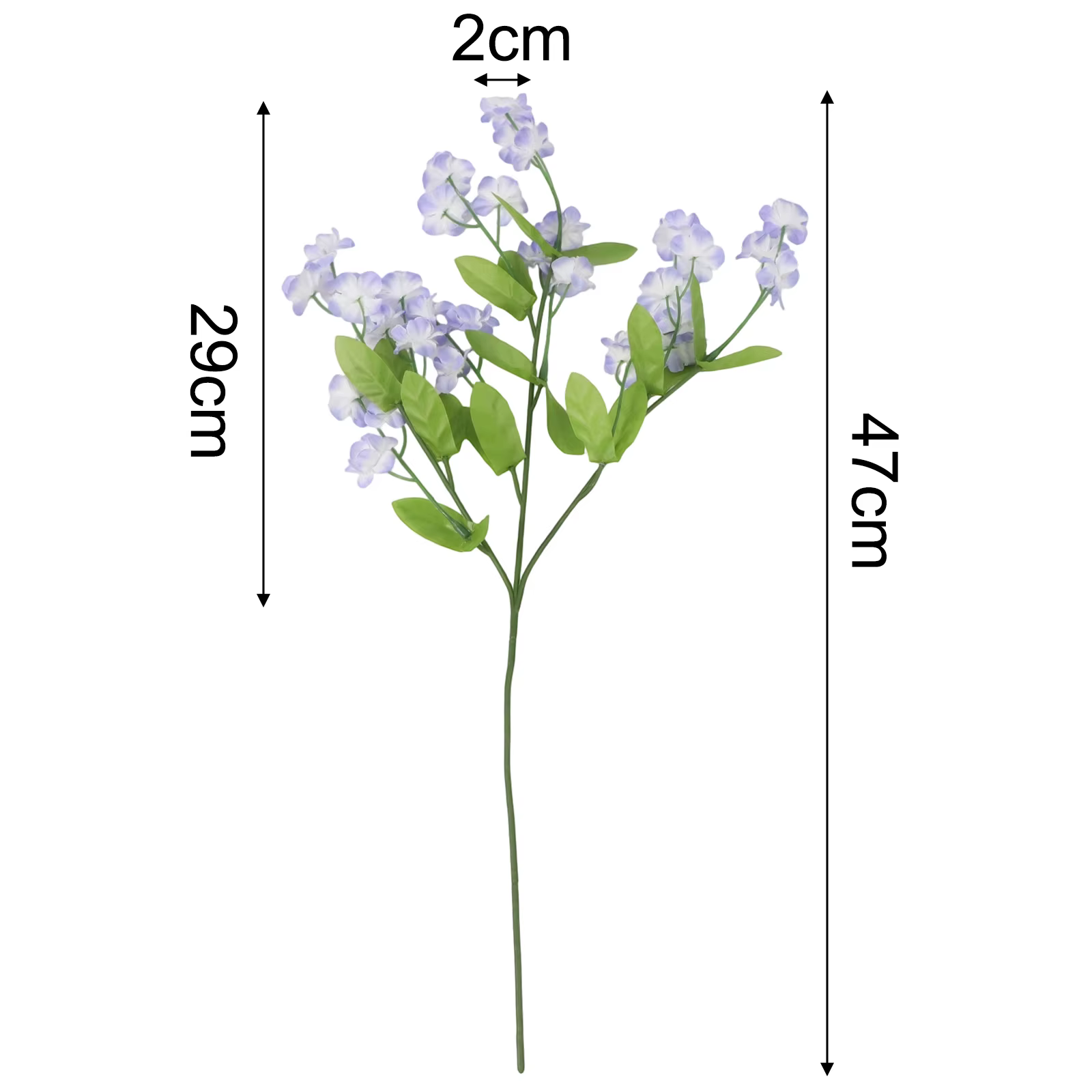 Arrangement de fleurs artificielles en soie « Ne vous en souvenez pas » pour vases et présentations sur table