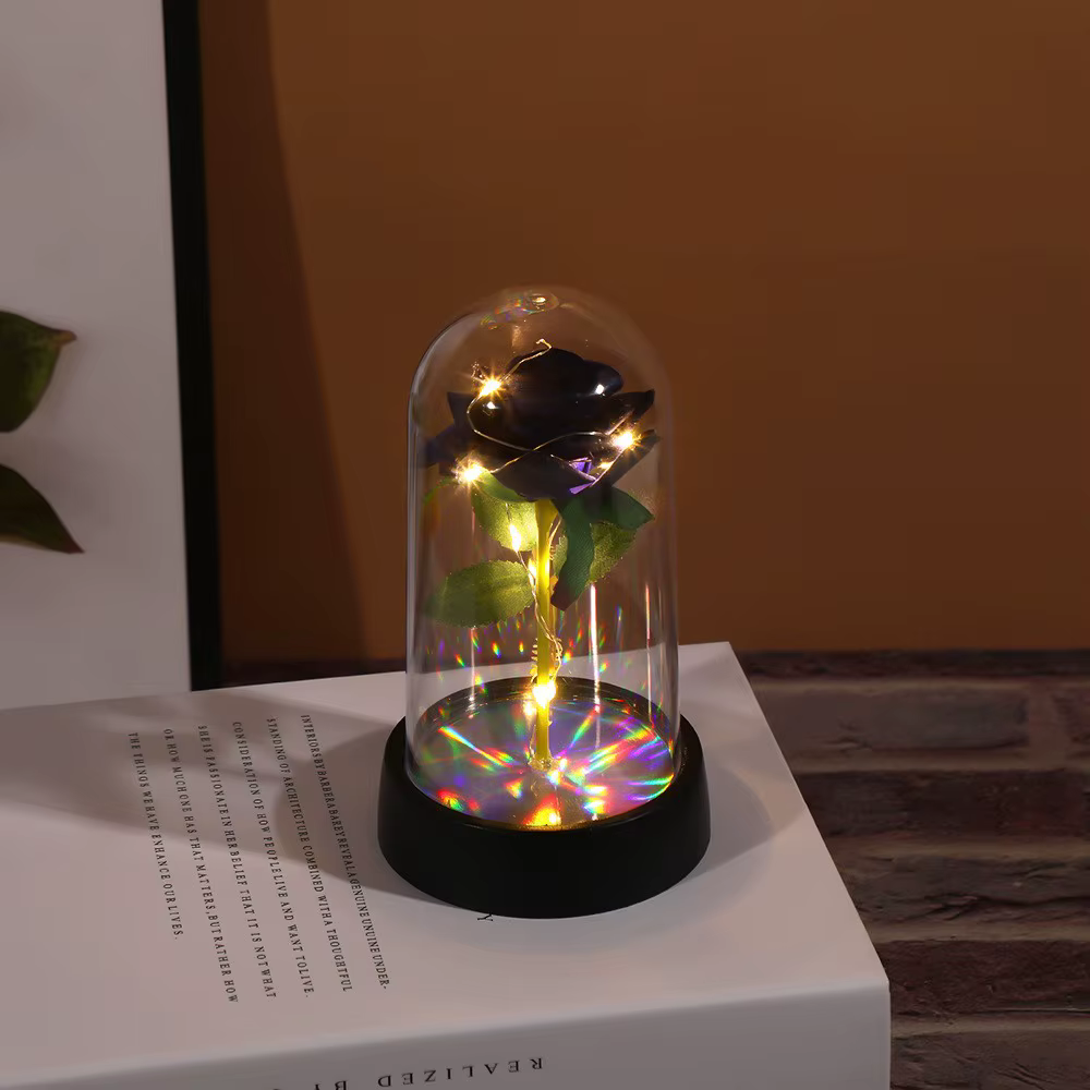 Fleurs artificielles LED Rose rouge cadeau créatif de la Saint-Valentin