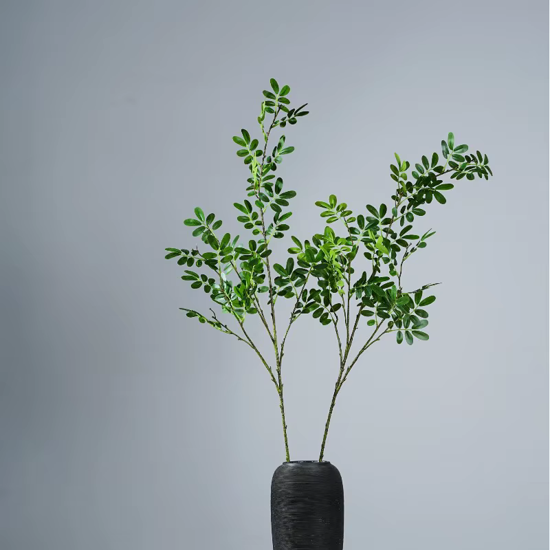 5 pièces de plantes vertes artificielles en plastique pour mariage