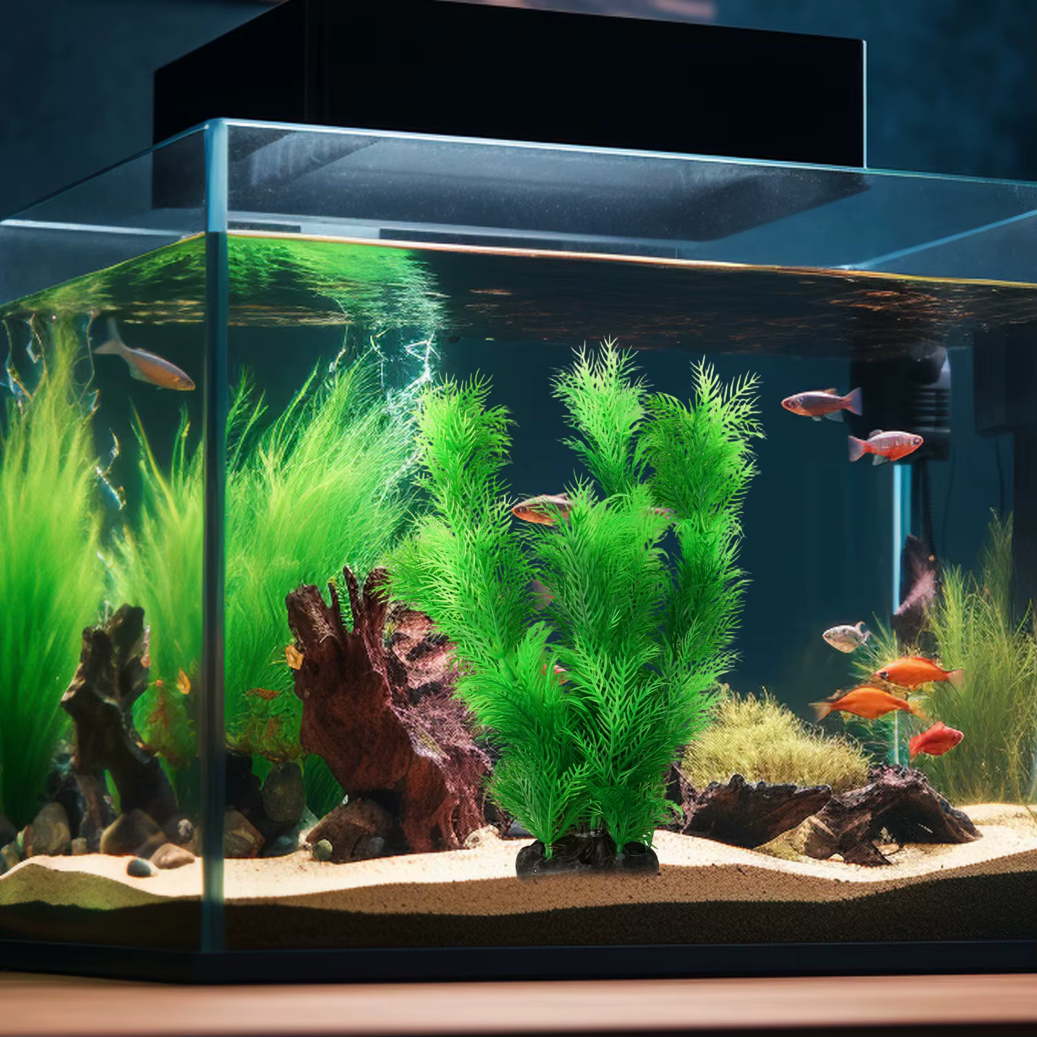 Plantes artificielles de décoration d'aquarium