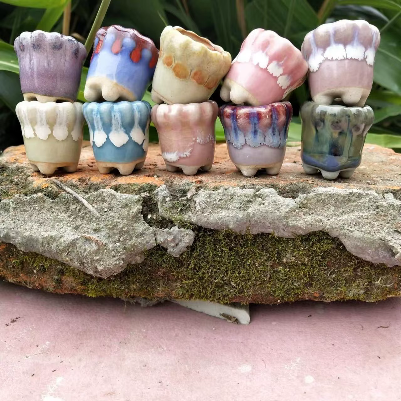 Mini pot de fleurs en céramique vethops