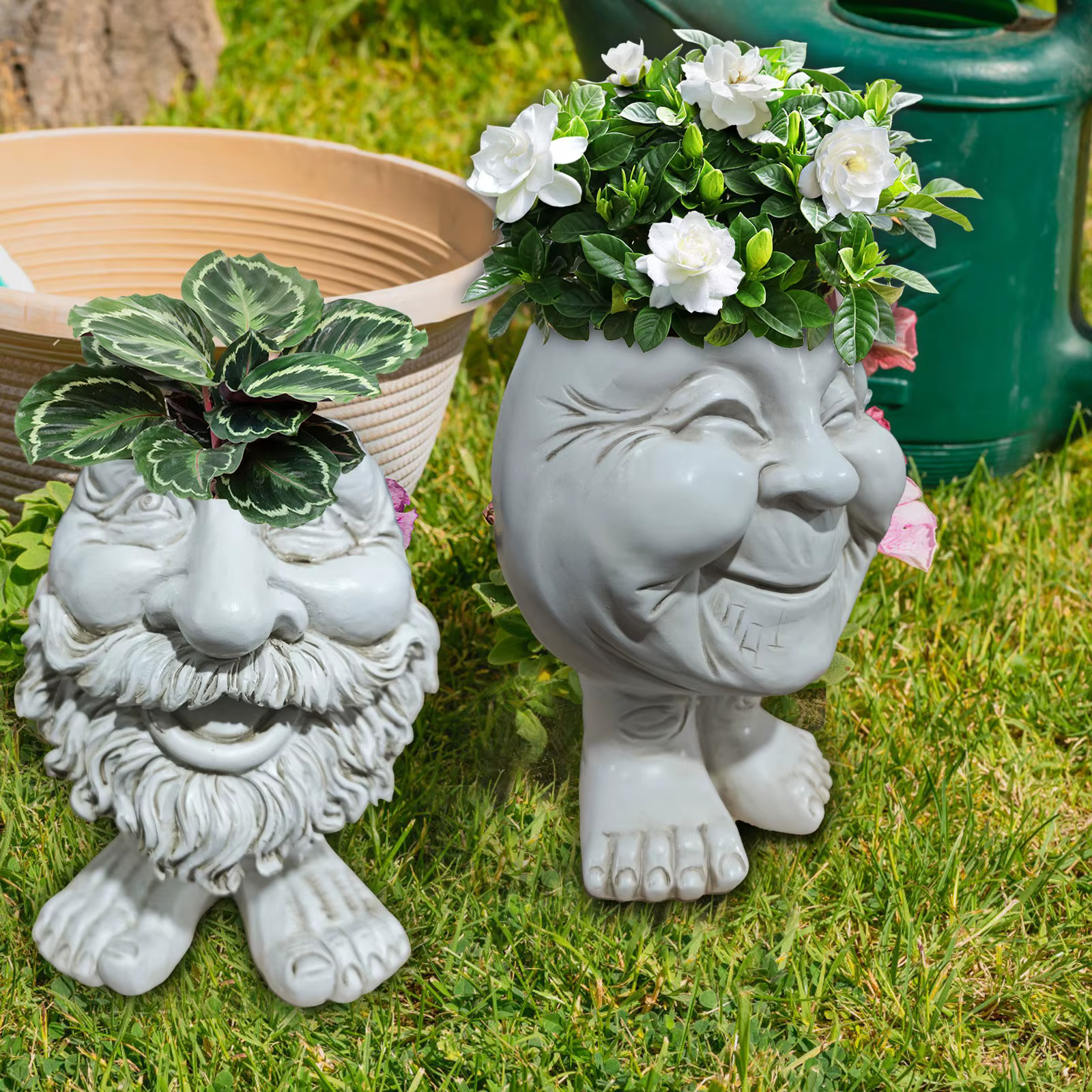 Ornement drôle de pot de fleur Muggle
