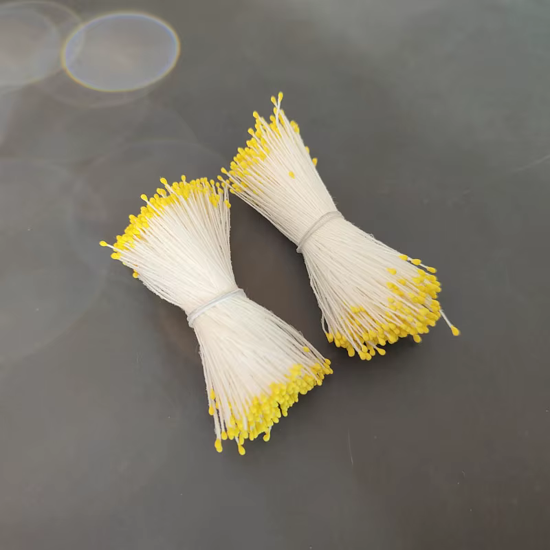 700 pièces 1mm Mini fleur étamine Pistil Double têtes rétro mat fausse