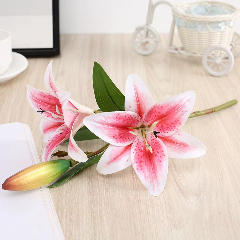 Bouquet de fausses fleurs artificielles en soie