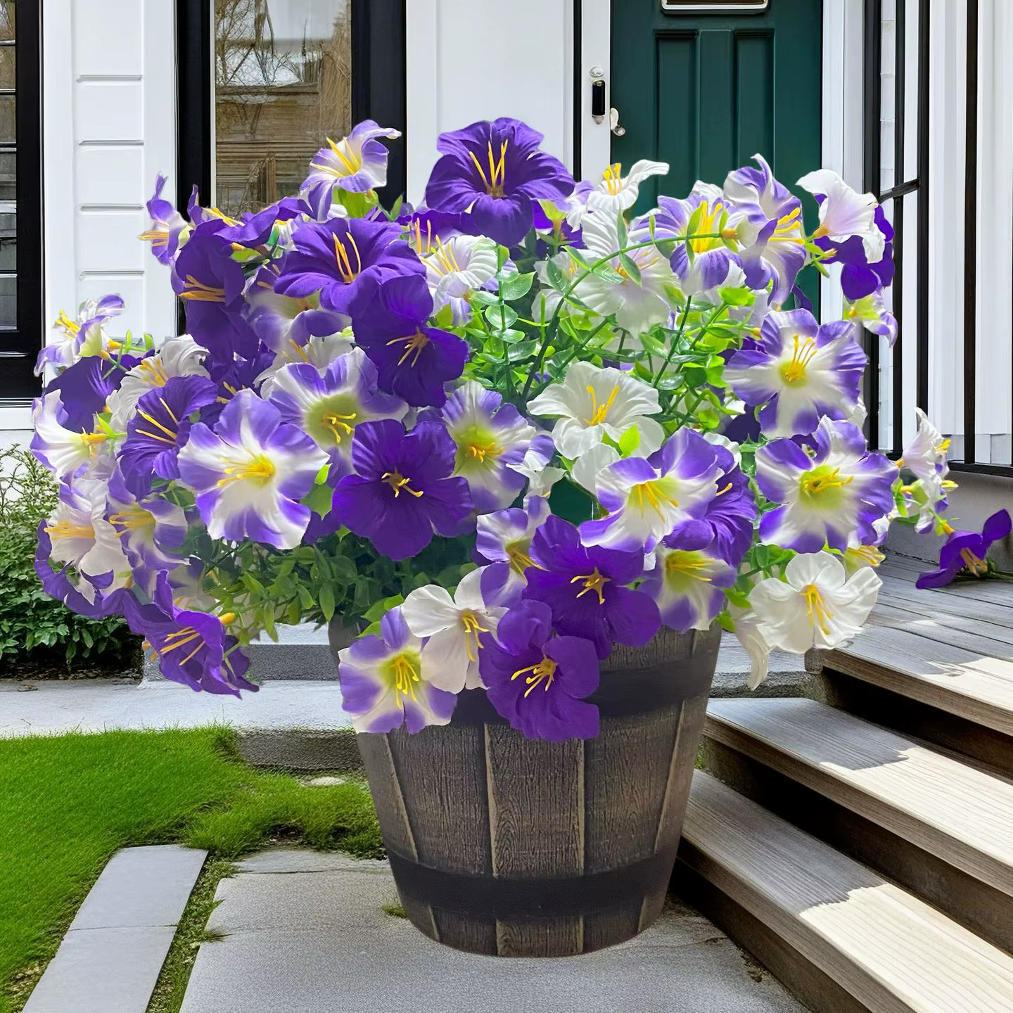 Lot de 3/6 fleurs artificielles de 35 cm