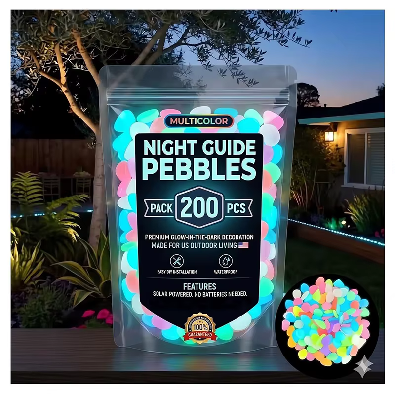 Pierres de jardin lumineuses colorées 2026