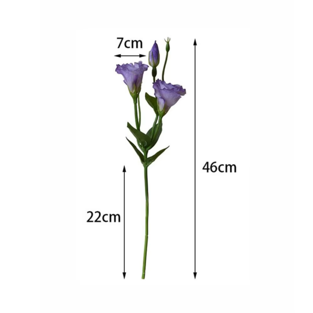 Fleurs artificielles Lisianthus au toucher réel