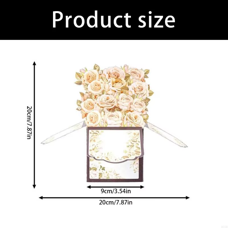 Carte d'arrangement floral artistique fabriquée à main