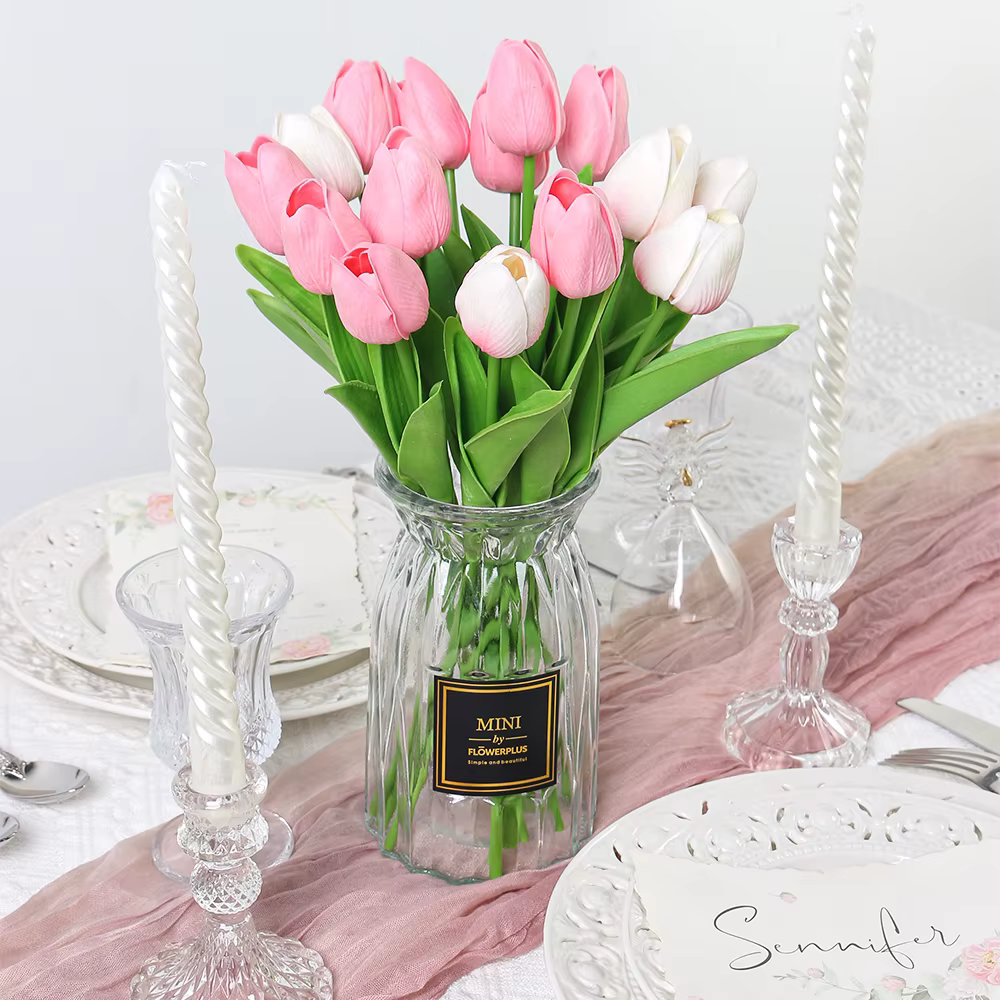 Bouquet de fleurs artificielles tulipes 29cm