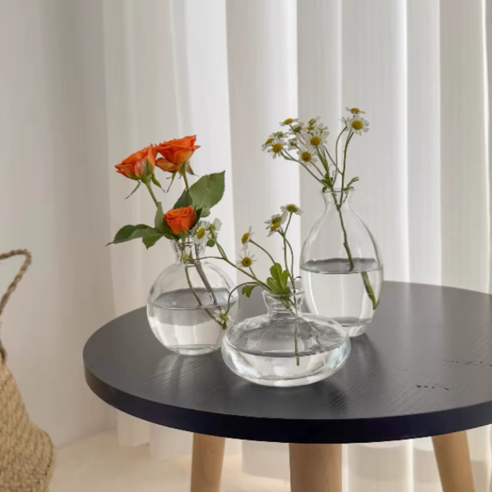Mini Vase à fleurs Transparent créatif