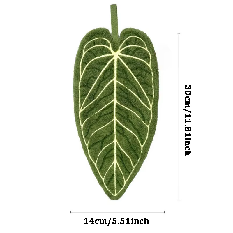 Serviettes lavables transparentes imprimées de plantes