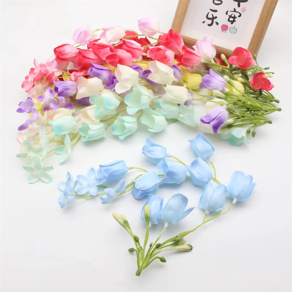 Lot de 10 fleurs artificielles de muguet