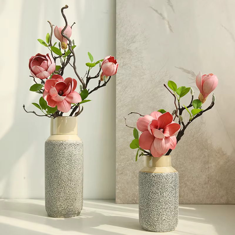 Branche de Fleurs Artificielles en Pu Magnolia