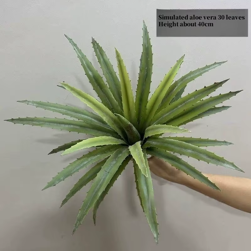 Plante artificielle en pot d'aloès et d'agave
