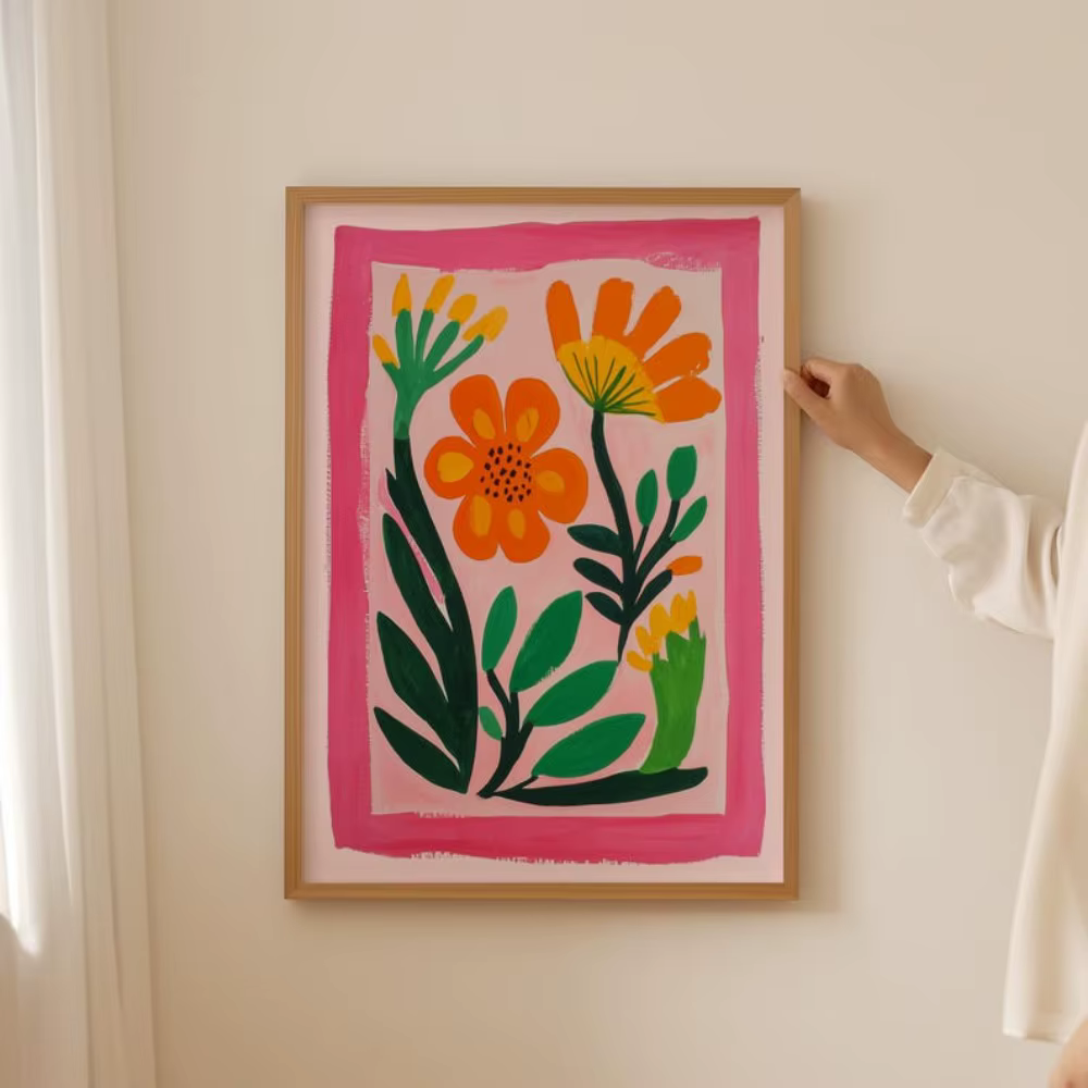 1/2 pièces Bouquet de fleurs sauvages abstrait botanique toile impression affiche moderne esthétique Art imprime décor à la maison mur Art affiches