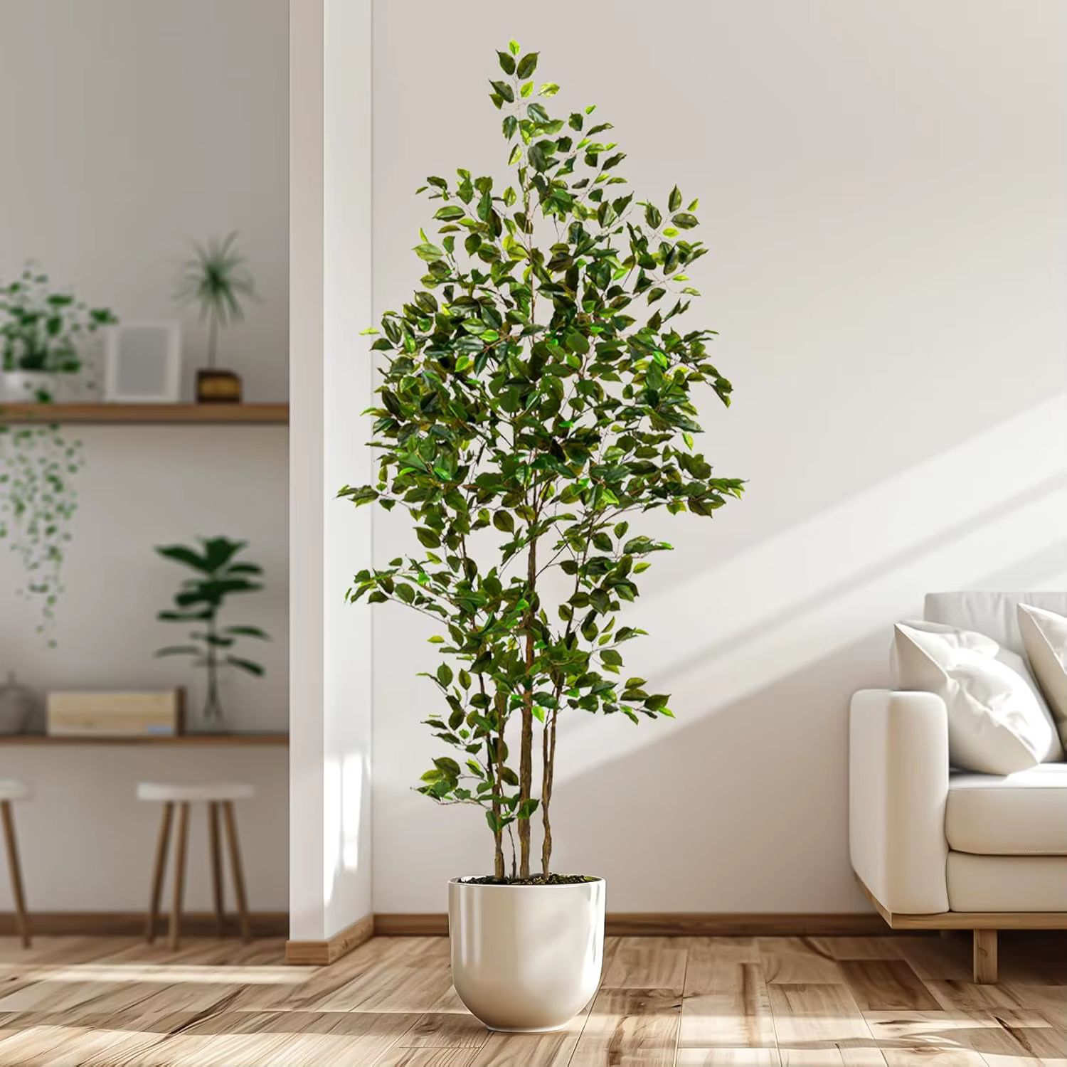 Ficus artificiel à faible entretien - Profitez d'une beauté persistante toute l'année