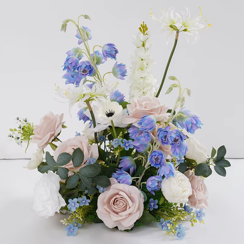 Boule de fleurs verte pivoine Rose colorée
