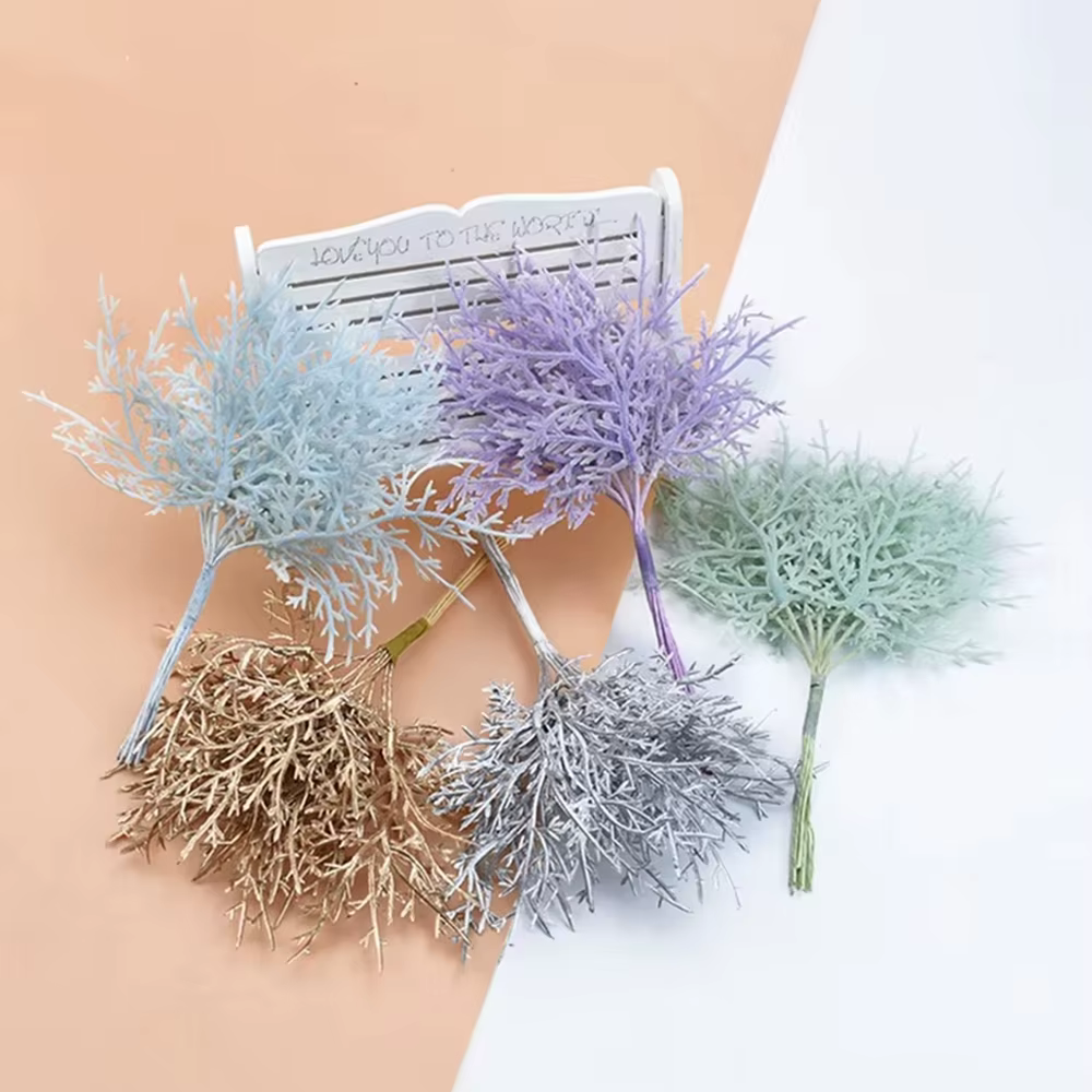 Faux plantes Plantes Artificielles Pas Cher De Noël Feuilles Vase Maison Chambre Décor De Mariage Nuptiale Accessoires Dégagement Bricolage Cadeaux