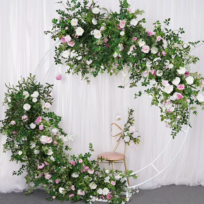 A7794 chemin de rangée de fleurs pour toile de fond de mariage