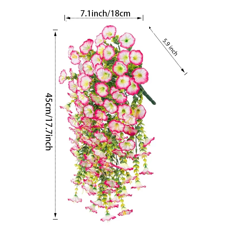 Fleurs artificielles suspendues de gloire du matin