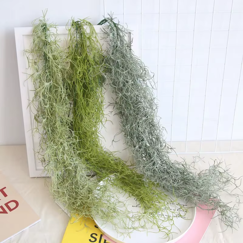 1/3/5 pièces de plantes artificielles vertes en plastique