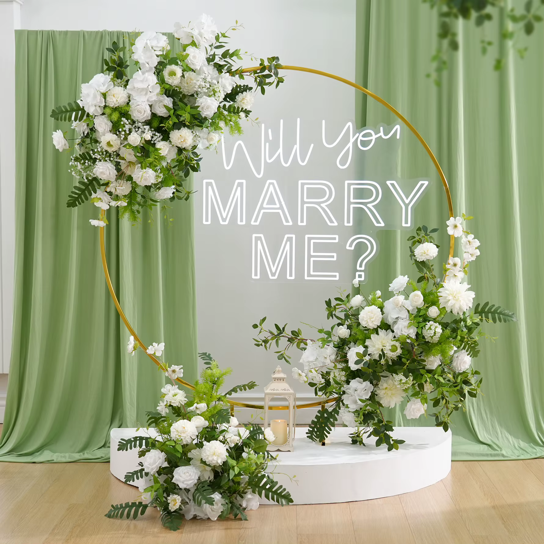 X8970 blanc Rose hortensia vert laisser accrocher rangée florale mariage toile de fond décoration sol allée Arrangement floral fenêtre affichage