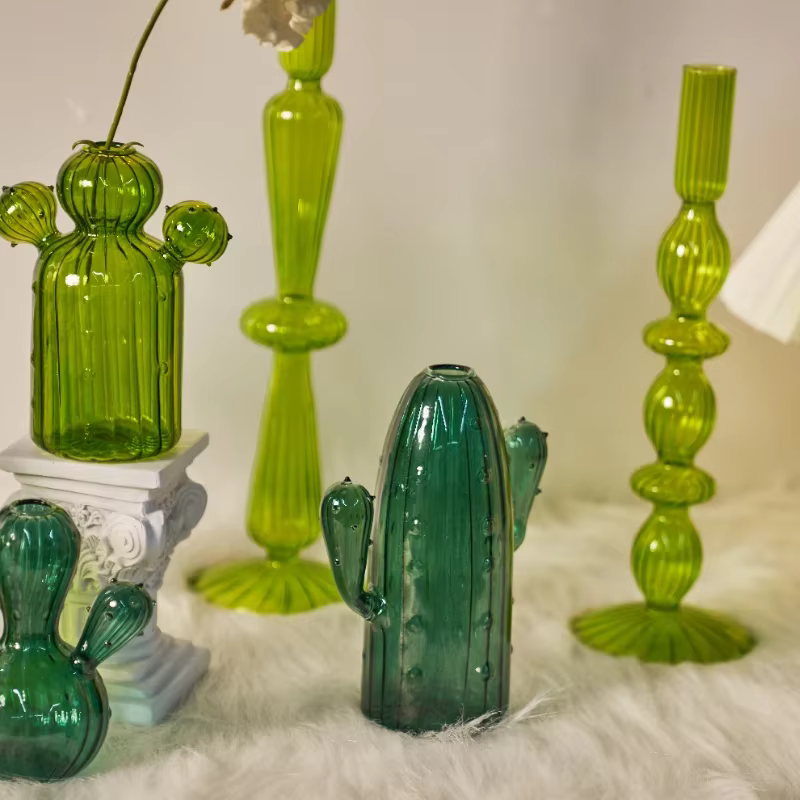 Vase en verre pour plantes hydroponiques