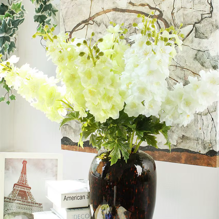 Lot de 4 fleurs artificielles en latex