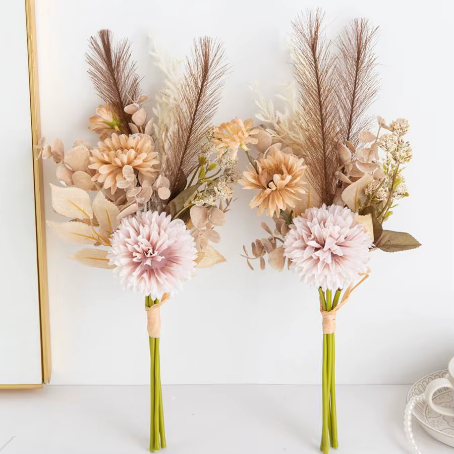 Fleurs artificielles en soie