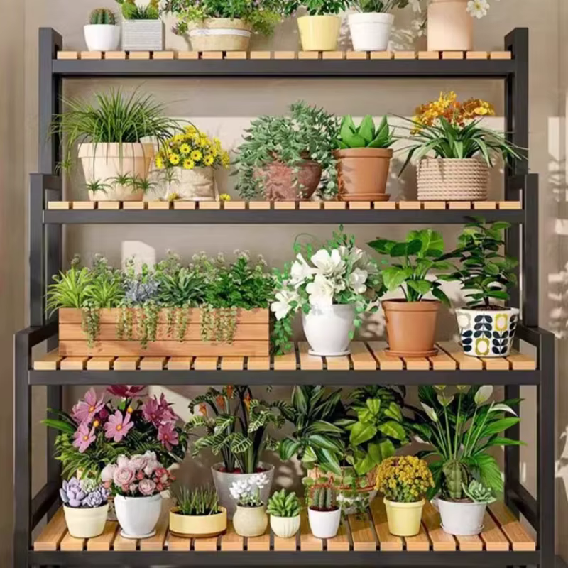 Étagère murale grande pour plantes de balcon