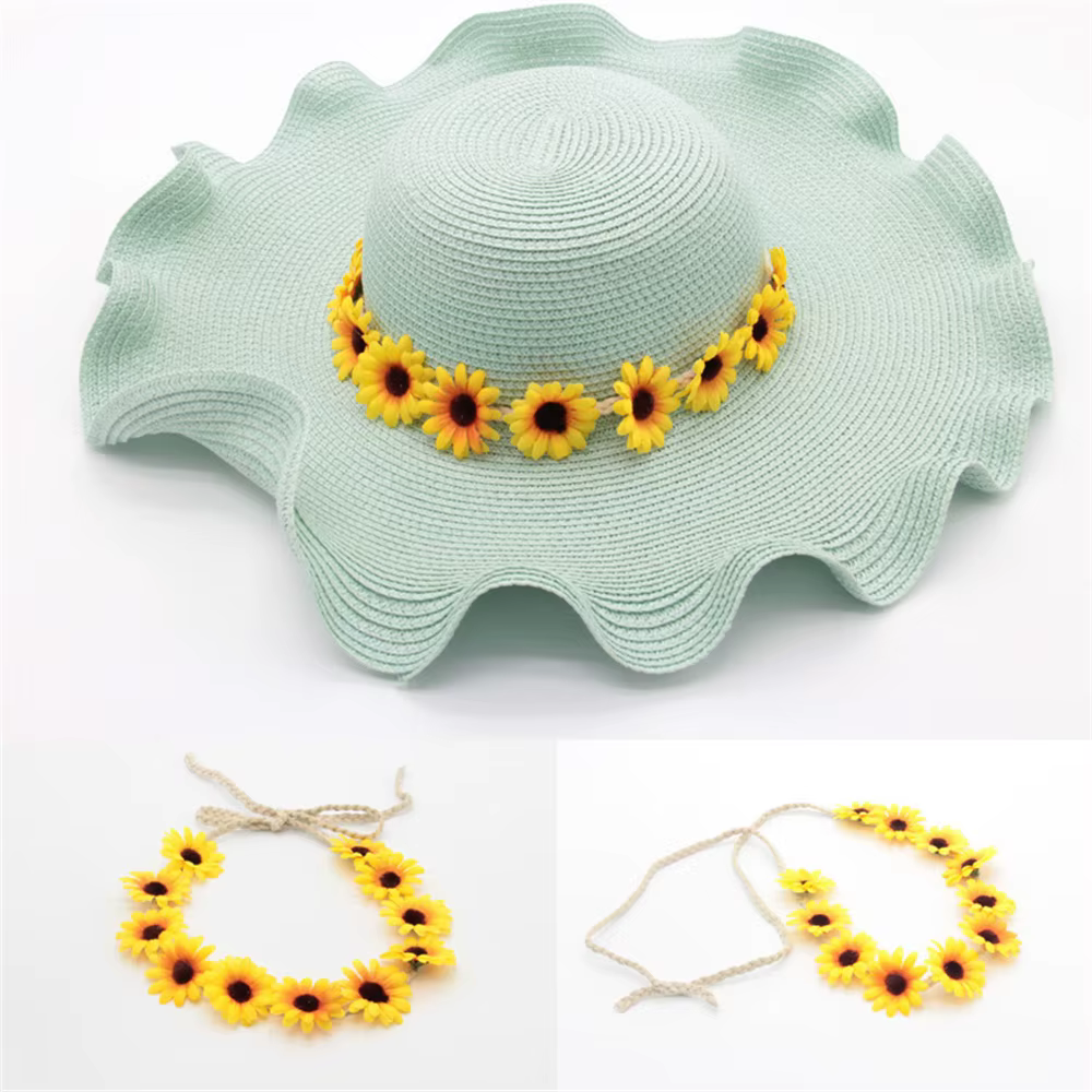 Couronne Tournesol Boho, Couronne AndrHair, Bandeau Sauna, Couronne Patients, Pièce Sauna, Coiffure Fleur Fille, Photographie de Mariage, Automne