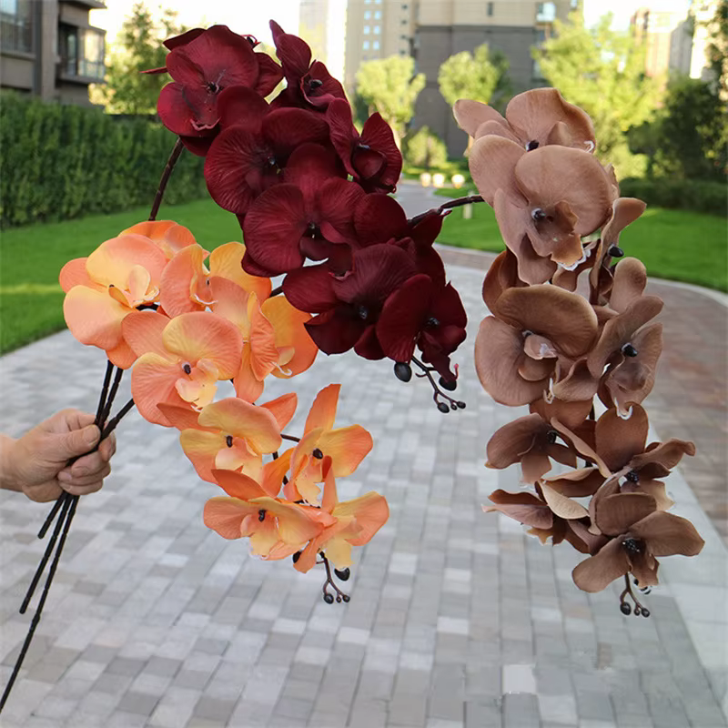 Branche d'orchidées papillon artificielle