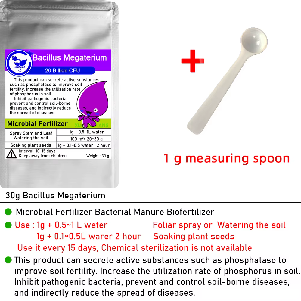 Engrais microbien Bacillus Megaterium 30g