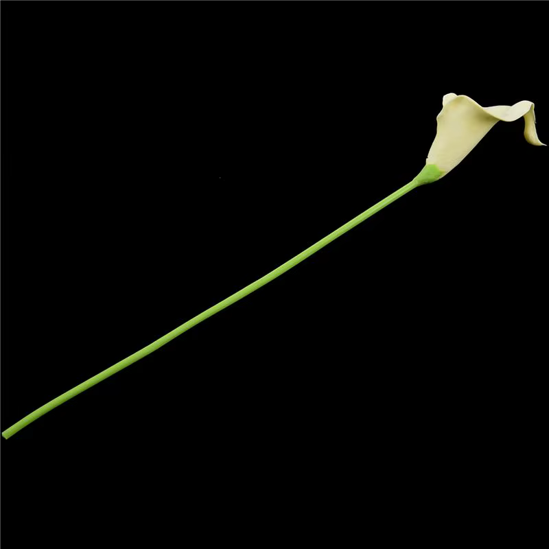 72X Fleurs artificielles de lys Calla à longue tige