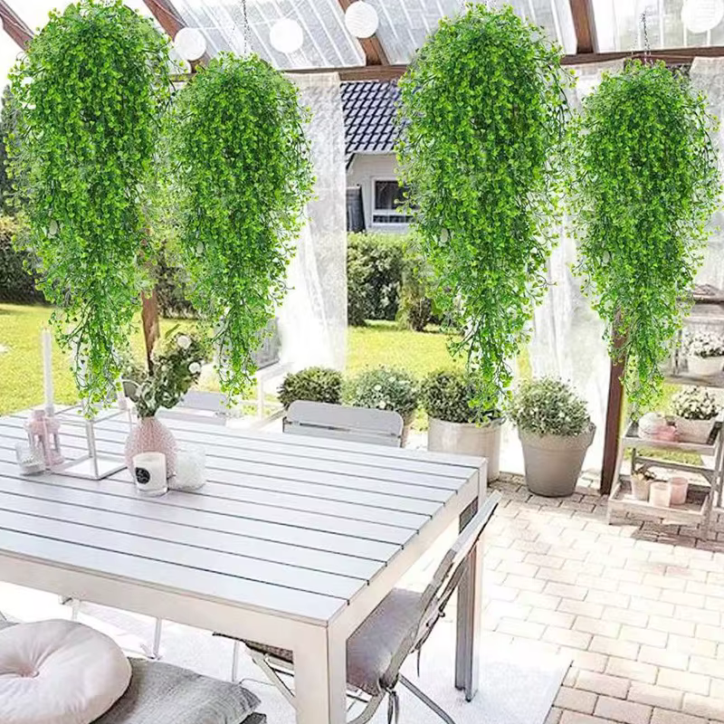 1 pièce de fleurs artificielles de glycine suspendues - Plantes