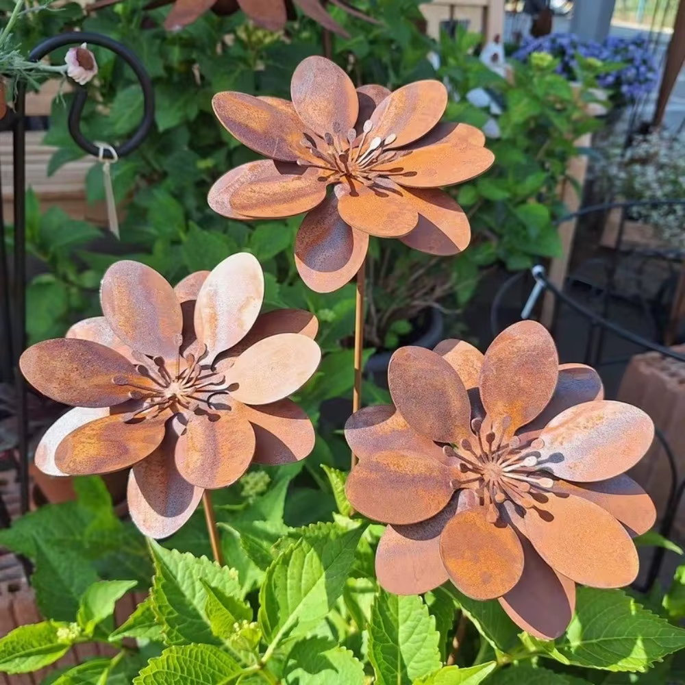 Piquet de jardin en fonte métallique